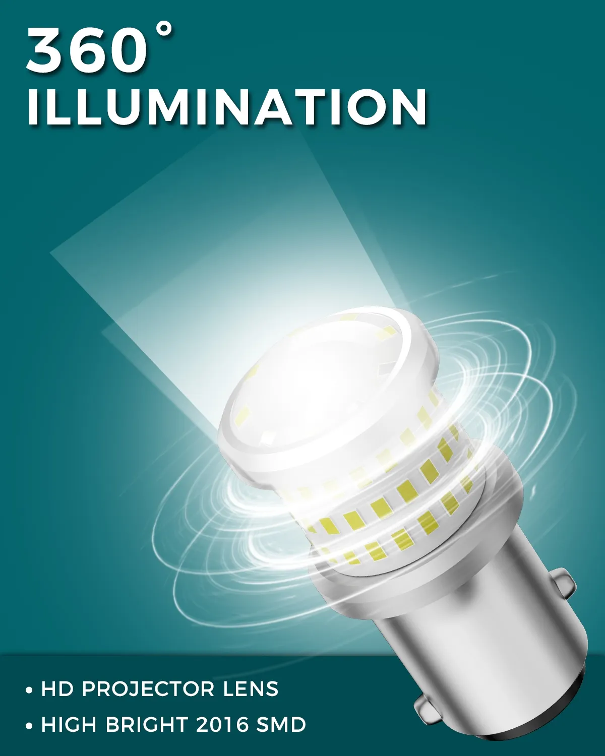 1156 1157 7440 7443 LED Light Bulbs 1200LM DC 10-60V for Car DRL Brake Turn Signal Lights (Pack of 2) thumbnail 11