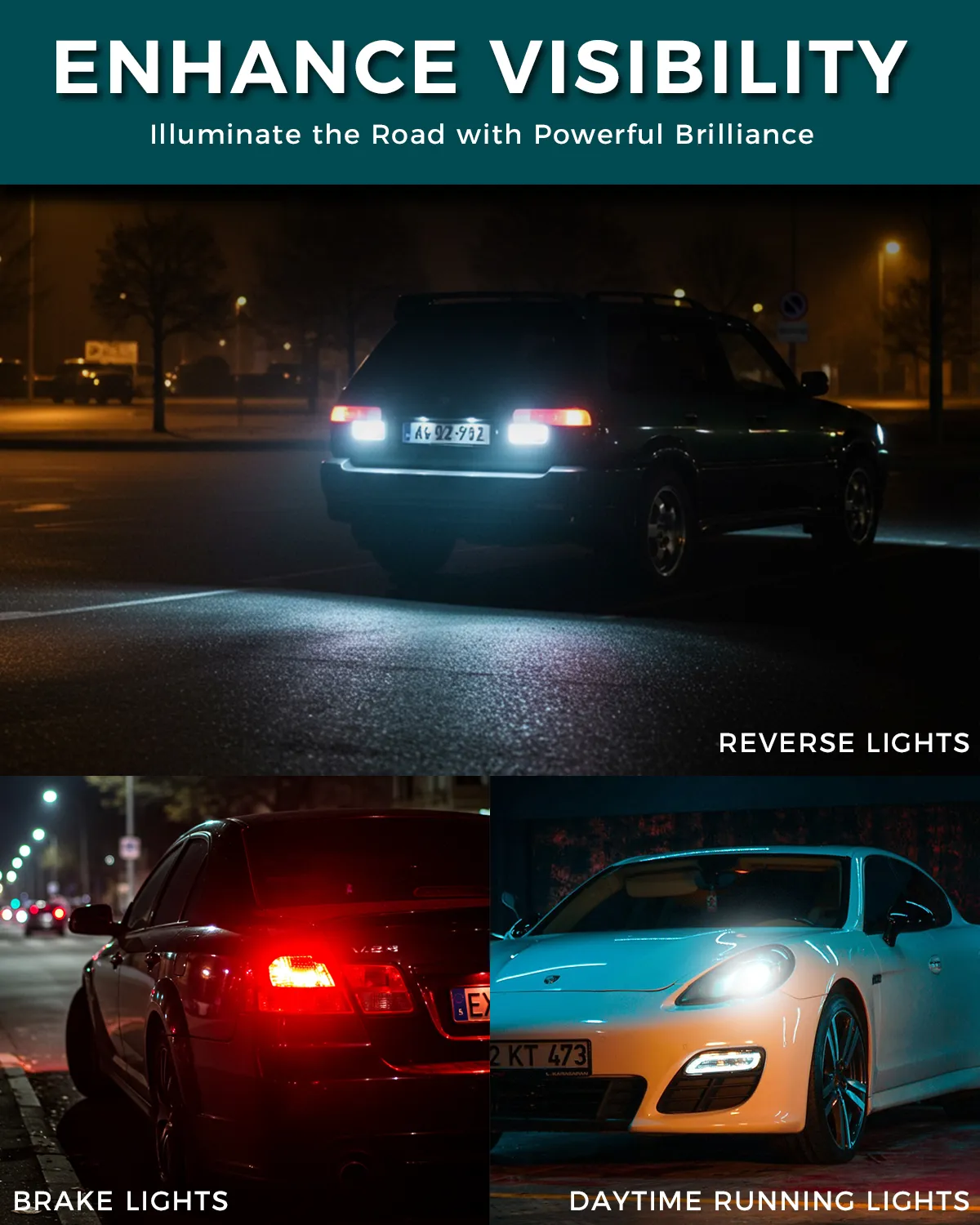 1156 1157 7440 7443 LED Light Bulbs 1200LM DC 10-60V for Car DRL Brake Turn Signal Lights (Pack of 2) thumbnail 19