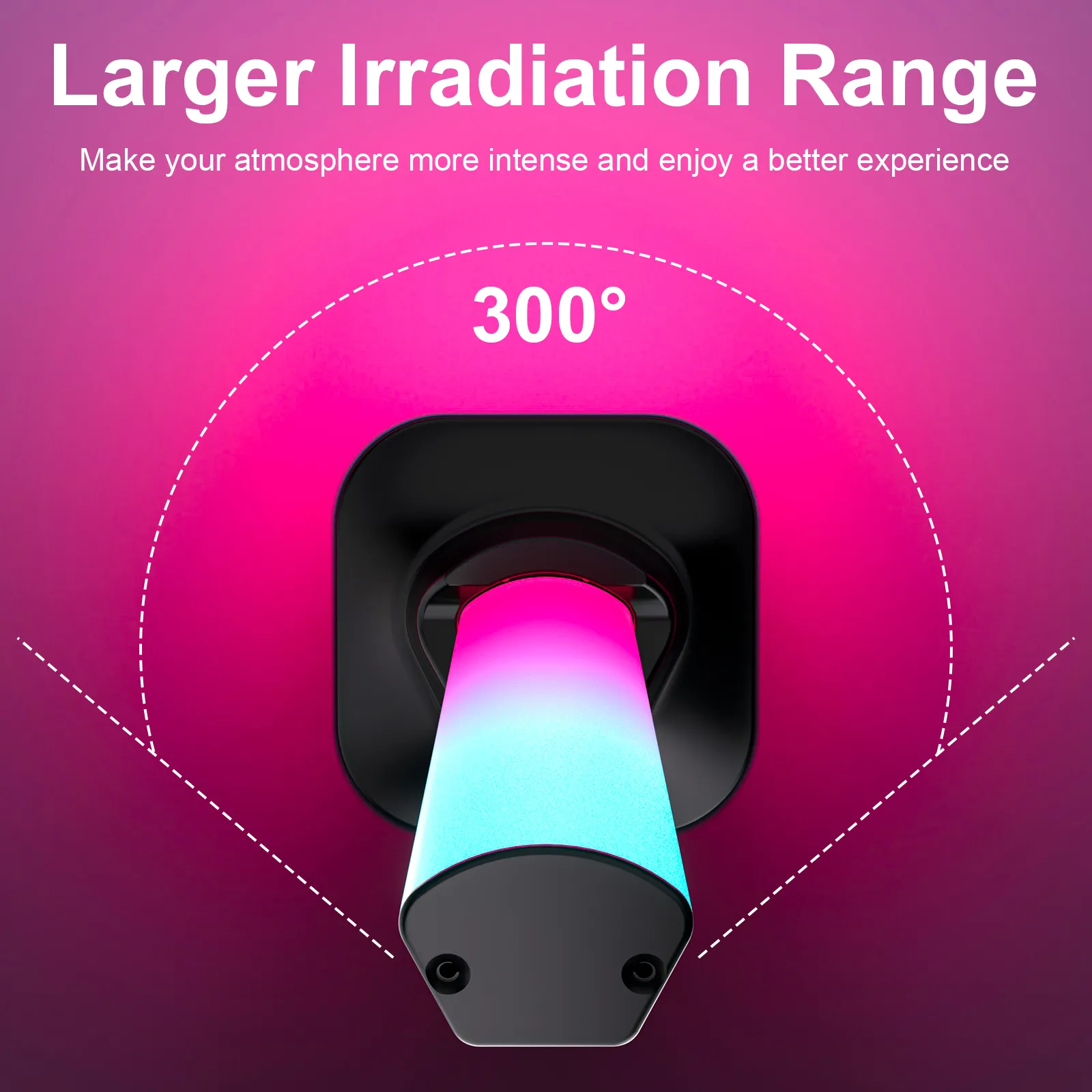 32CM Smart Light Bars, RGBIC Gaming Lights with Music Sync, Versatile Ambient Lighting for Desk & TV, Bluetooth App & Remote Control thumbnail 3